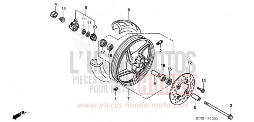 FRONT WHEEL SH1503 de 2003